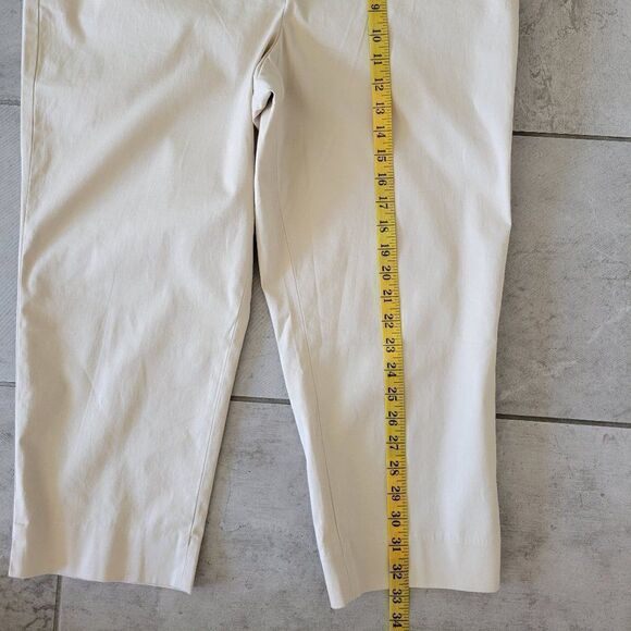 Talbots  Cropped Pants  Beige Bridge size 16p - Picture 9 of 10